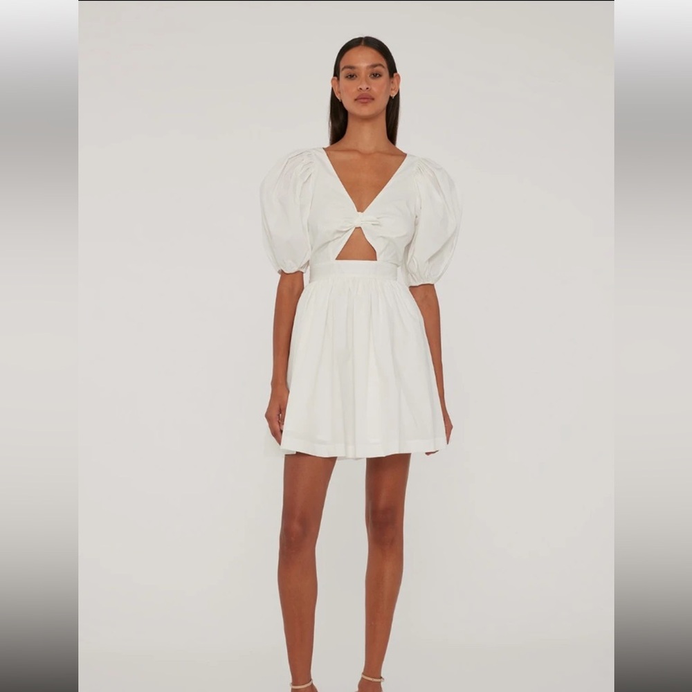 Rotate puff sleeve mini dress